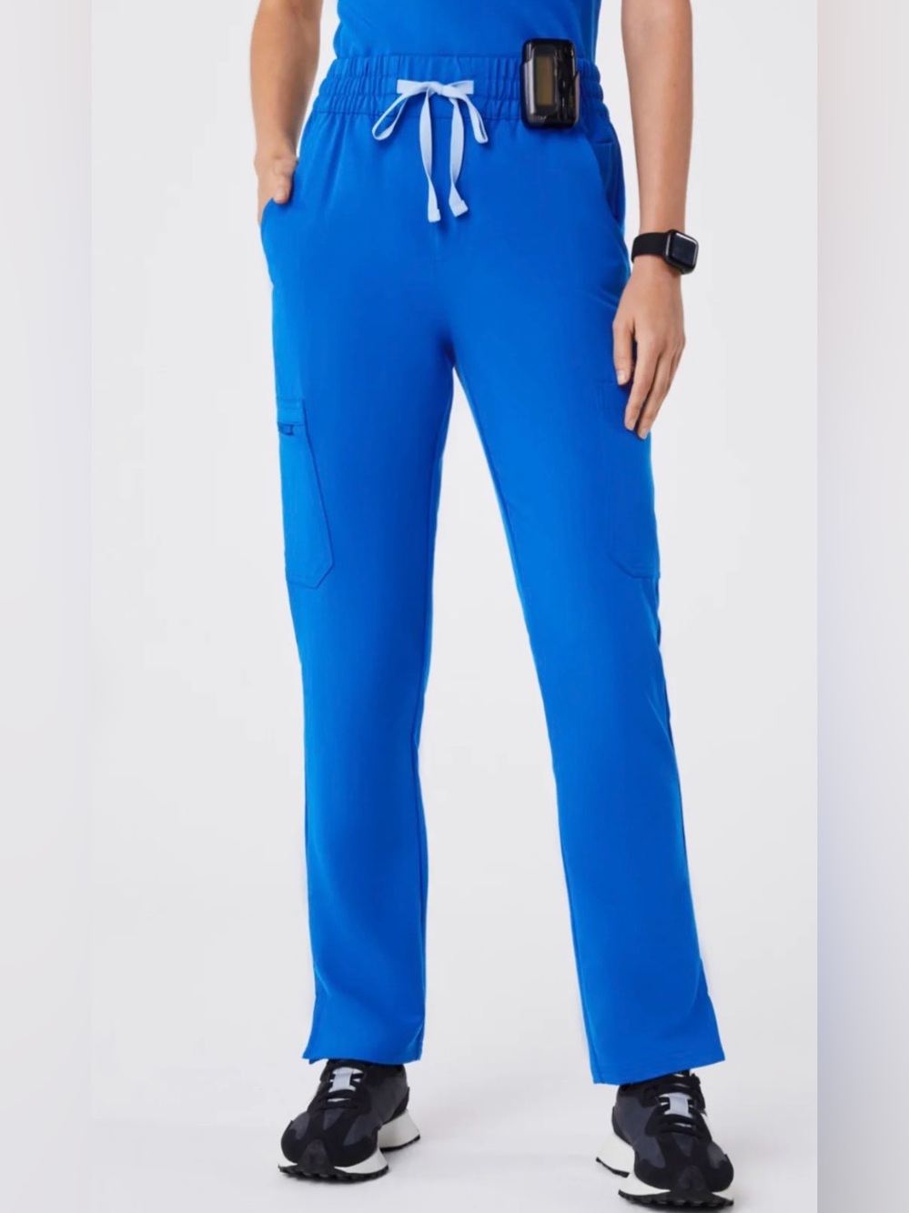 Figs High Waisted Dowa Scrub Pant Royal Blue Size XXS/P